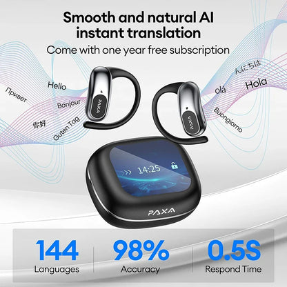 PAXA SpeakMate™ – AI Earbuds for 145 Languages
