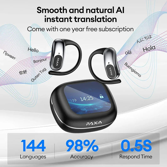 PAXA SpeakMate™ – AI Earbuds for 145 Languages