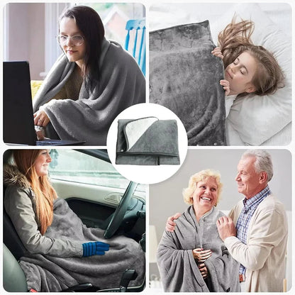 Cozy Comfort: Portable USB Heated Blanket Shawl for On-the-Go Warmth DD-Home Store
