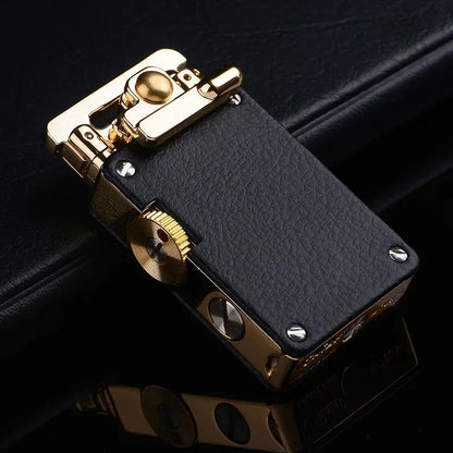 CHIEF New Metal Rocker Kerosene Lighter Creative Rocker Ignition Fashion Leather Lighter High-end Men's Gift Hello My Friend Boutique Store