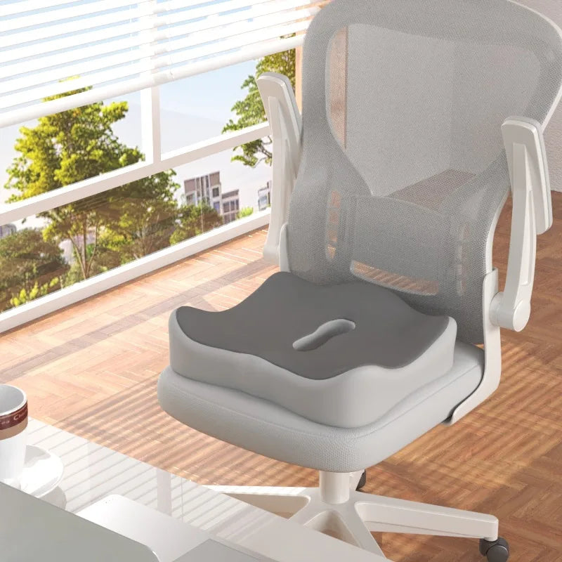 Ergonomic Office Seat Cushion】3-Zone Memory Foam Lumbar Support Pillow Breathable Posture Corrector for Car Office Wheelchair