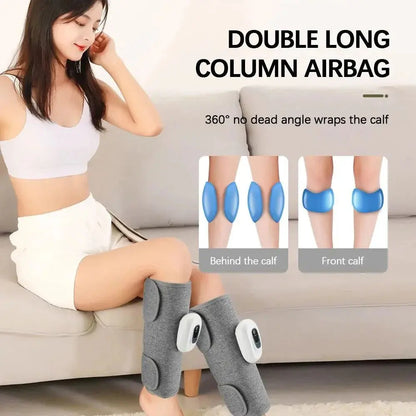 Eletric 360° Air Pressure Calf Massager Wireless Leg Massage 3 Mode Airbag Compresstion Relax Foot Calf Muscle Blood Circulation Beauty-Health Store