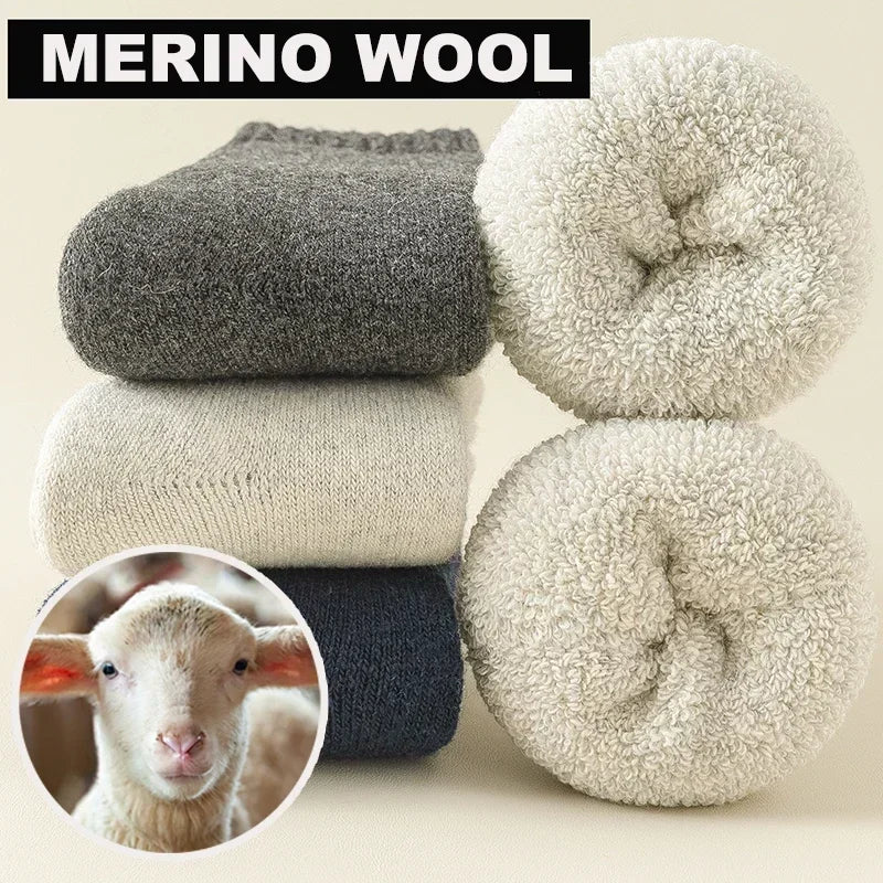 CozyCloud™ Fleece Wool Socks – Ultimate Winter Warmth