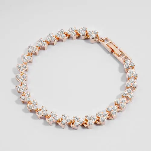 Pulseras de Cadena Geométrica de Cristal Romano de Lujo UILZ para Mujer de Moda