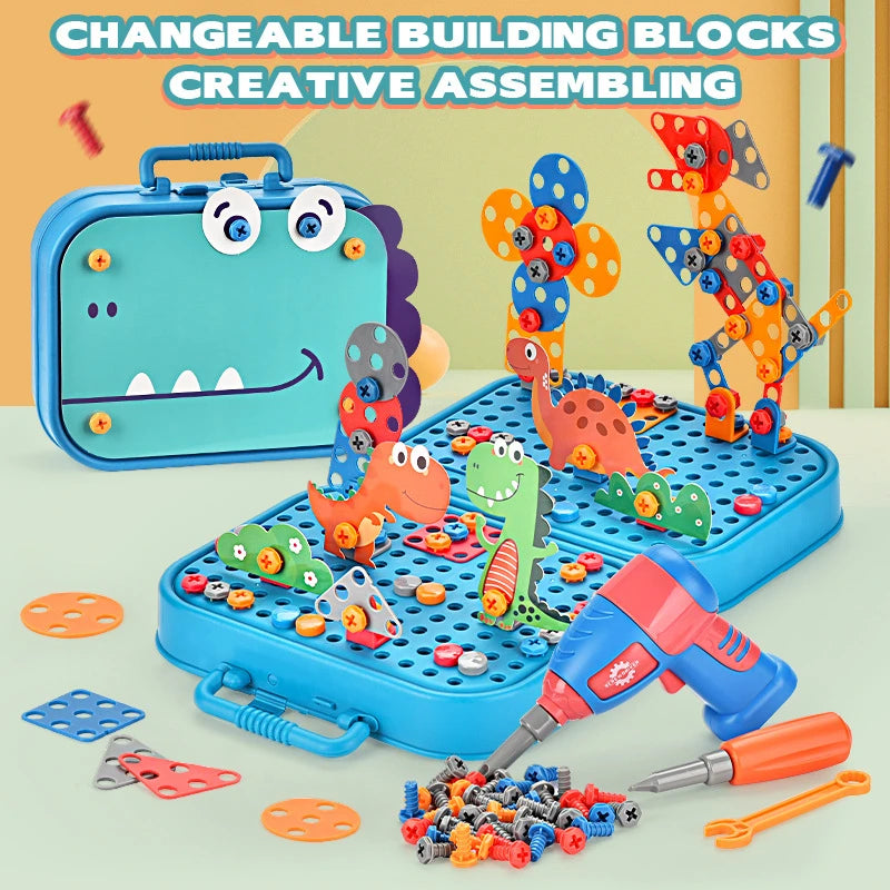 Power Play: Kid-Friendly Electric Drill Toy for Little Builders! Stone's Store