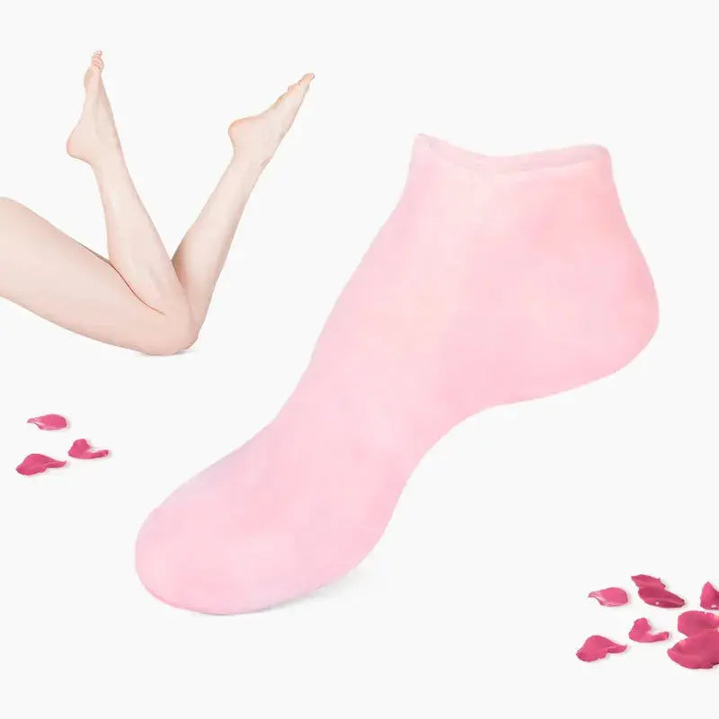 1 Pair Silicone Moisturizing Socks Exfoliating Gel Heel Socks Callus Cracked Dead Skin Remove Protector Pain Relief Foot Care WOW Beautiful Girl Store