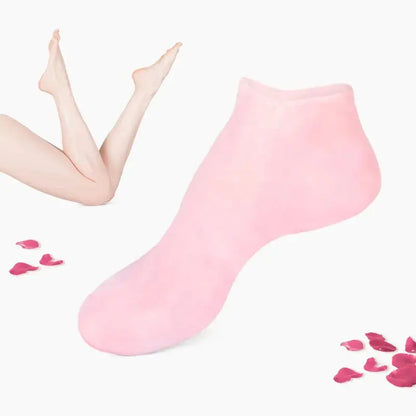 1 Pair Silicone Moisturizing Socks Exfoliating Gel Heel Socks Callus Cracked Dead Skin Remove Protector Pain Relief Foot Care WOW Beautiful Girl Store