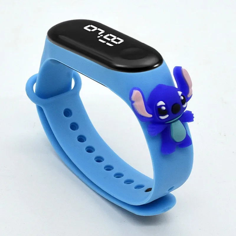 Marvel Spider-Man Children's Cartoon Fashion Watches Stitch Iron Man Electronic Digital LED Display Waterproof Holiday Gift Kids Shop1104298432 Store