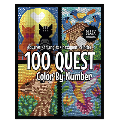 100 Stress-Relief Coloring Pages – Color by Numbers for Adults & Kids!