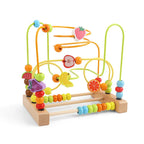 Montessori Wooden Roller Coaster Bead Maze for Toddlers Laime Store