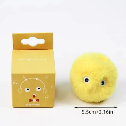 Juguetes interactivos de bola inteligente para gatos, peluche eléctrico con hierba gatera para entrenamiento