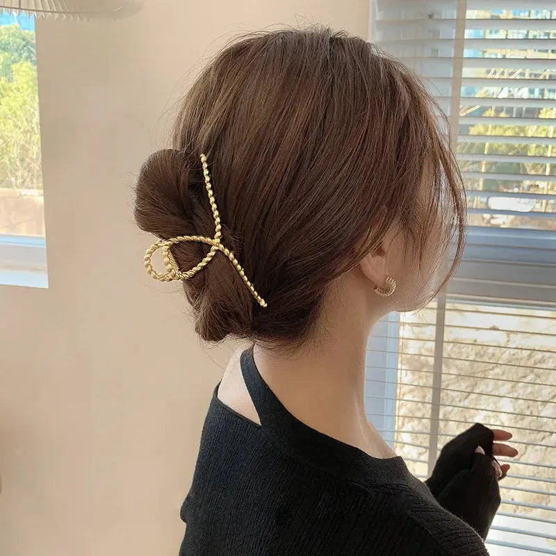 Hair clip, ART839, gold color Scarlet Chaos