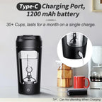 650ml USB Electric Portable Whey Protein  Shaker bottle  Fully