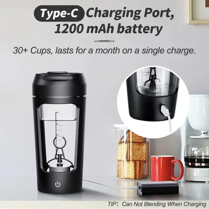 650ml USB Electric Portable Whey Protein  Shaker bottle  Fully