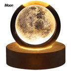 Crystal Ball Night Lights Glowing Sea Jellyfish Astronaut Table Lamp USB Atmosphere Lamp Table Decorations Kid Gifts Night Lamp Shop1103185580 Store