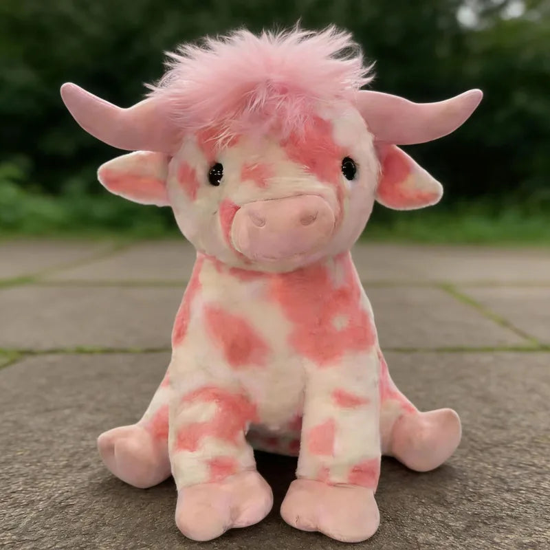 LoveMoo™ Pink Cow Plush 🐮💖 Cuddles Full of Love