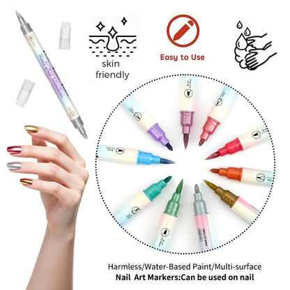 NailGlow Art Pens Create Stunning 3D Nail Designs for Pros