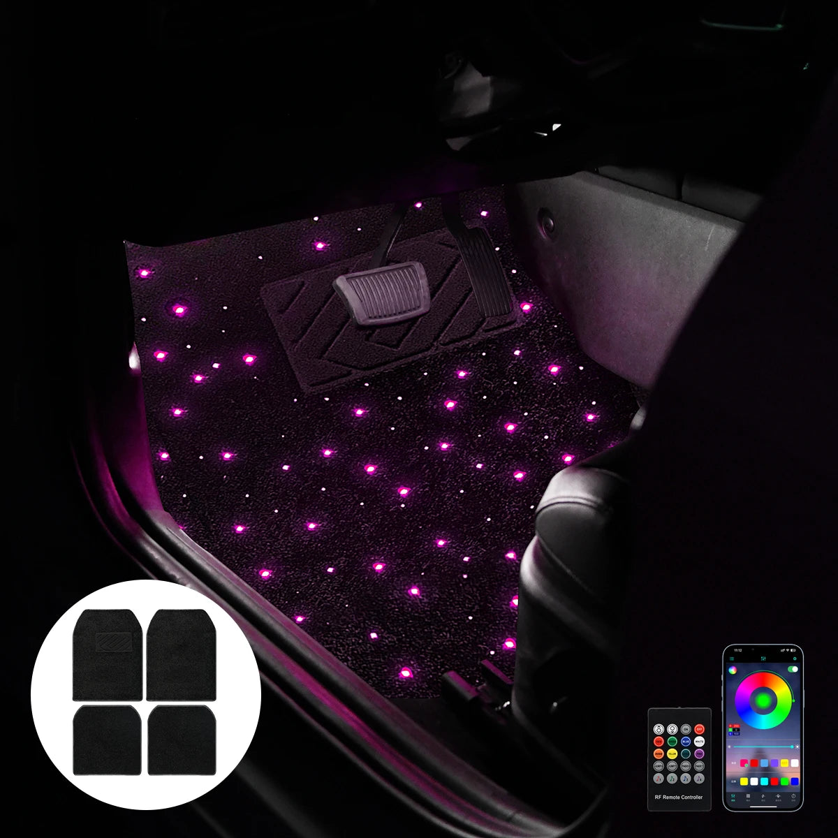 StarDrive™ RGB Car Floor Lights 🌌🚗