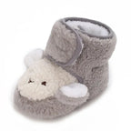Arrival Baby Animals Cartoon Pattern Toddler Cotton Shoes Chocolate Lily
