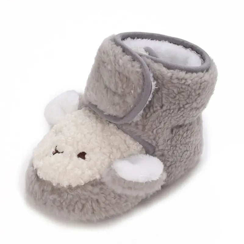 Arrival Baby Animals Cartoon Pattern Toddler Cotton Shoes Chocolate Lily