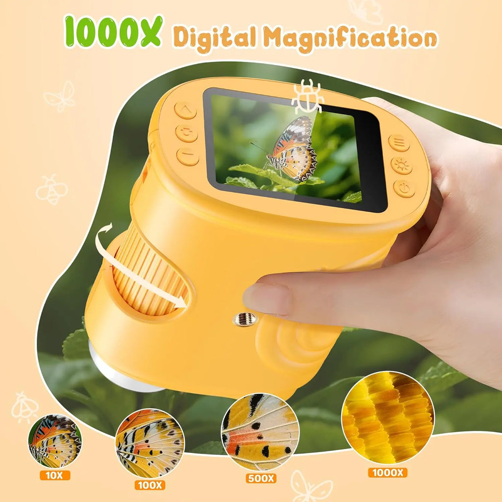 MicroQuest™ Niños HD Microscopio 🔬✨ Ve el Mundo Diminuto en Grande