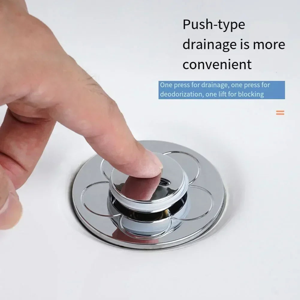 Bathroom Sink Plug Stopper Wash Basin Pop-Up Bounce Core Drain Filter Bathtub Hair Catcher Sink Strainer Bathroom Accessories Bestbuy Tools Store