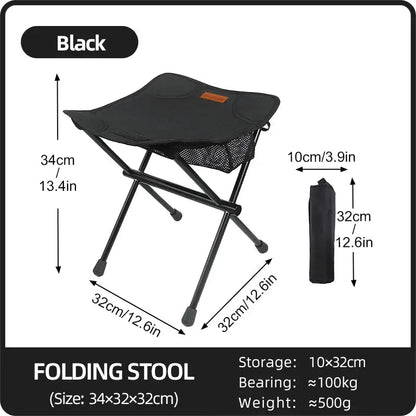 PACOONE Camping Portable Folding Stools Ultralight Aluminium Alloy AliExpress