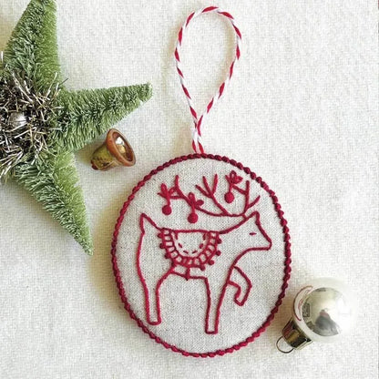 Cozy Christmas Embroidery Kit – Handmade Charm for Your Tree!