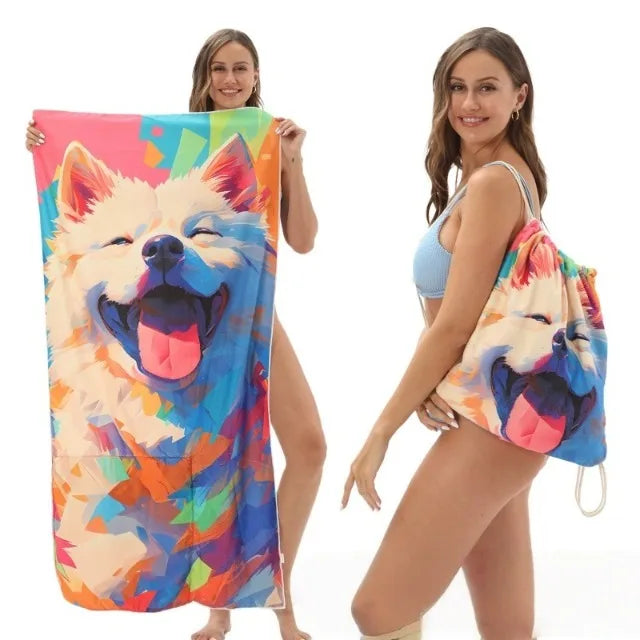 BeachFlip Towel Bag Carry All Beach Organizer For Towel Sunscreen And Essentials