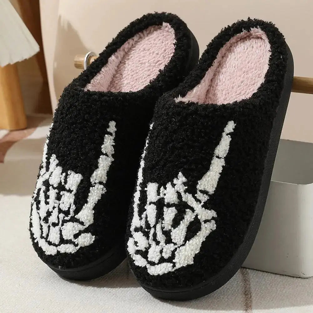 Cozy Halloween House Shoes Halloween Style Winter Cotton Slippers with
