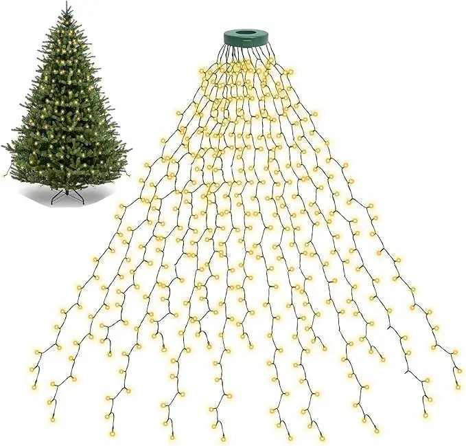 Anillo de luces navideñas impermeable TwinkleFall™