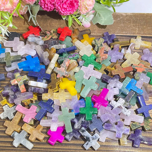 DivineGlow™ Crystal Cross – Handcrafted Spiritual Energy