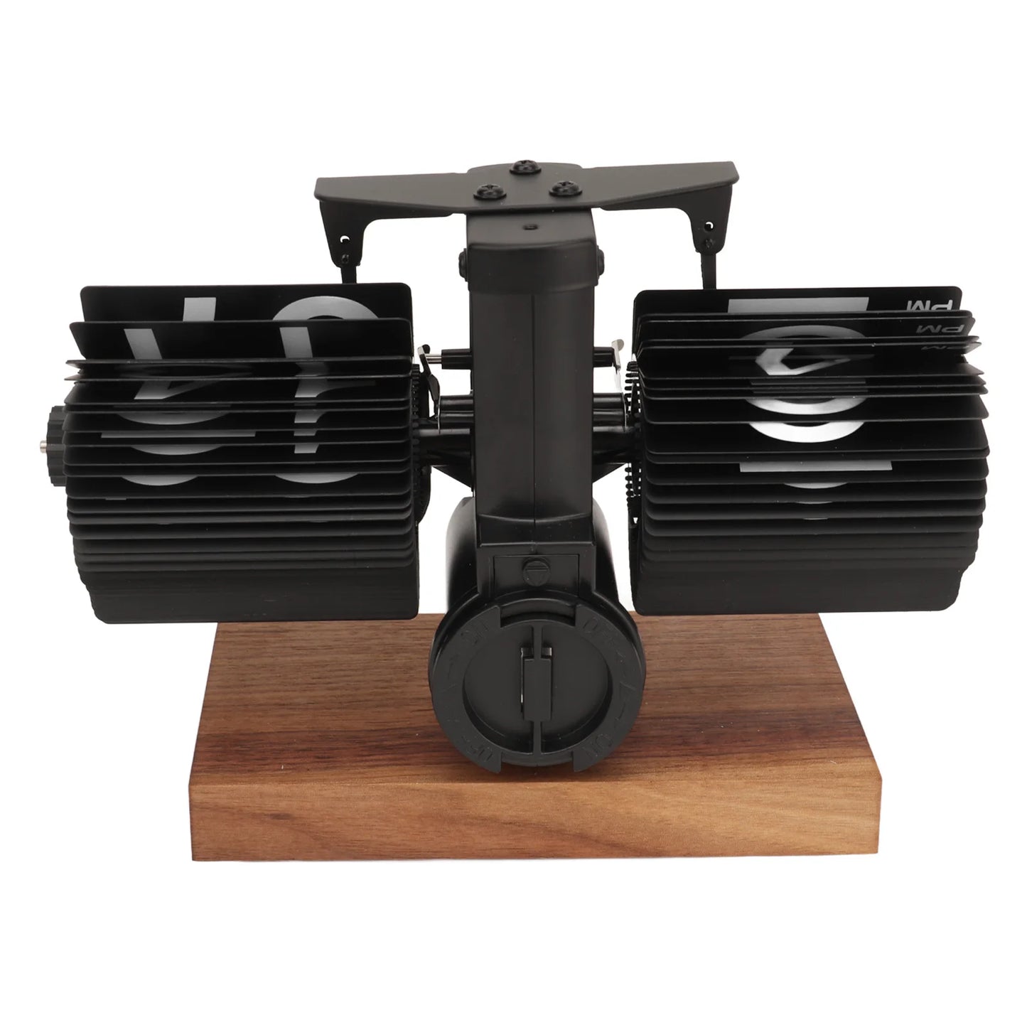 12 Hours Digital Flip Down Clock Minimalist Retro Automatic Turning Mechanical Flip Clock for Home Study Room Decoration