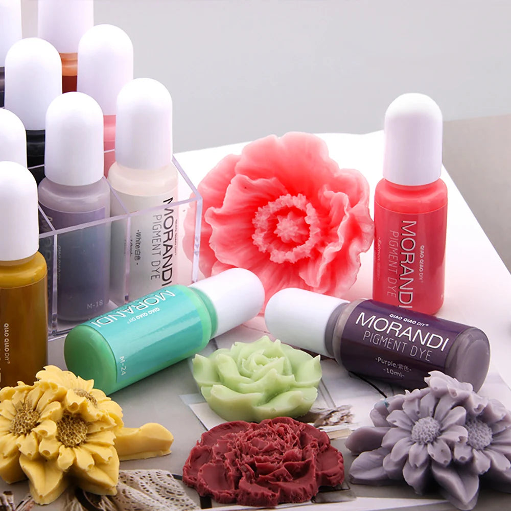 For fun 10ML 24Colors Resin Pigments DIY UV Epoxy Resin Crafts Morandi Dye Ink Colorant Jewelry Making Supplies Tools