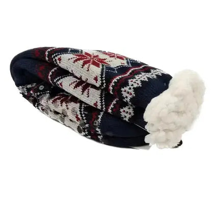 Winter Socks Mens Fluffy Warm Short Plus Velvet Soft Thermal Non Slip