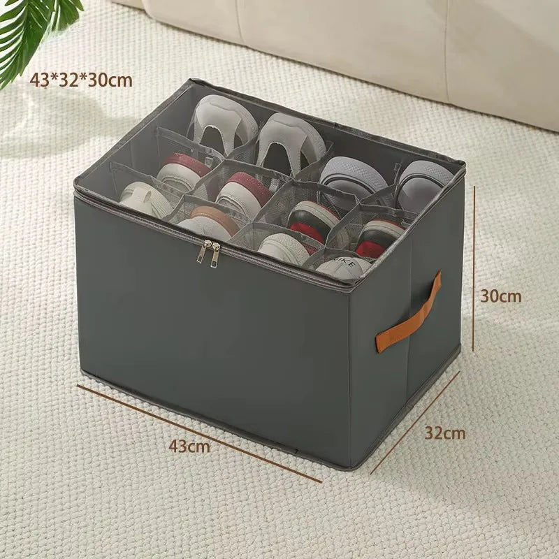 Neat Feet: Fabric Shoe Organizer Storage Box