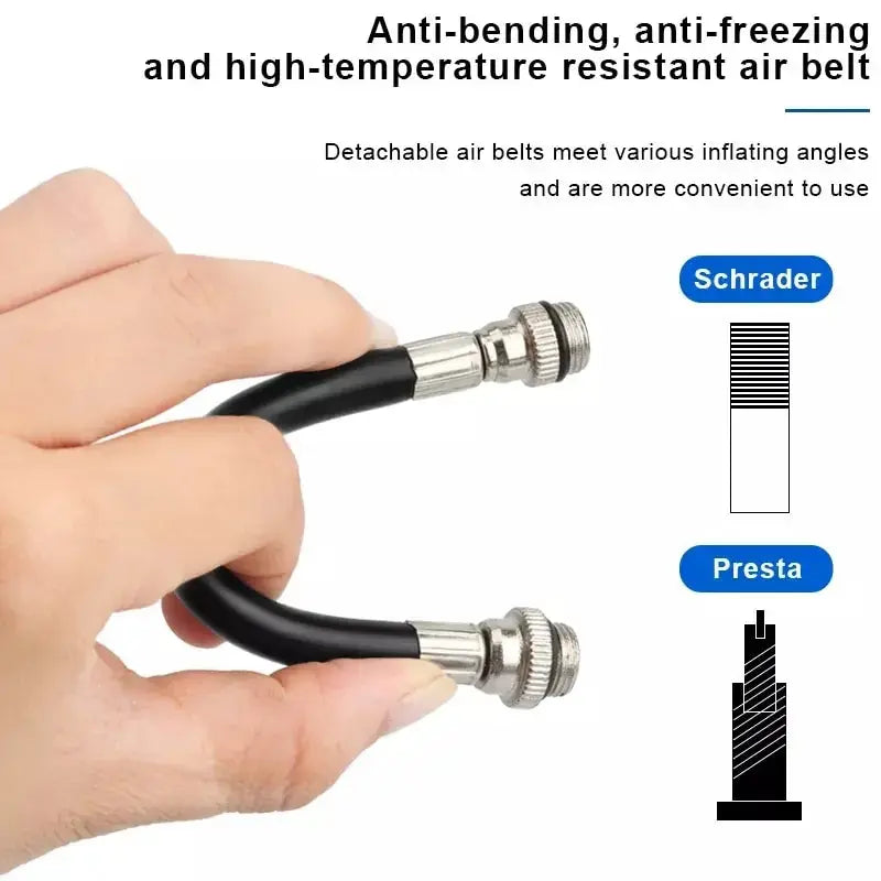 RIDERACE Bike Pump Portable Mini Cycling Hand Air Pump High Pressure