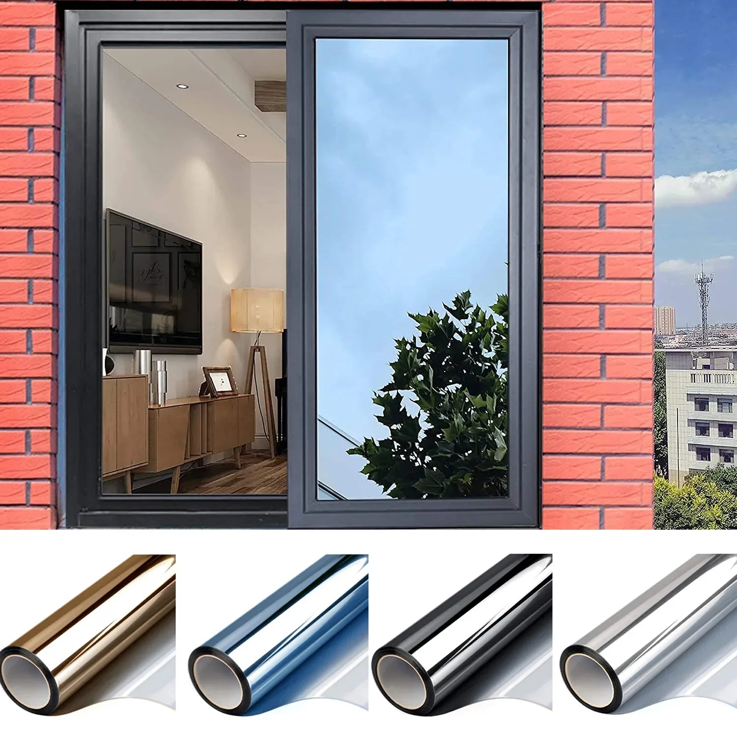Lámina para ventanas antirreflejo extremo – ¡Privacidad + 99% de protección UV!