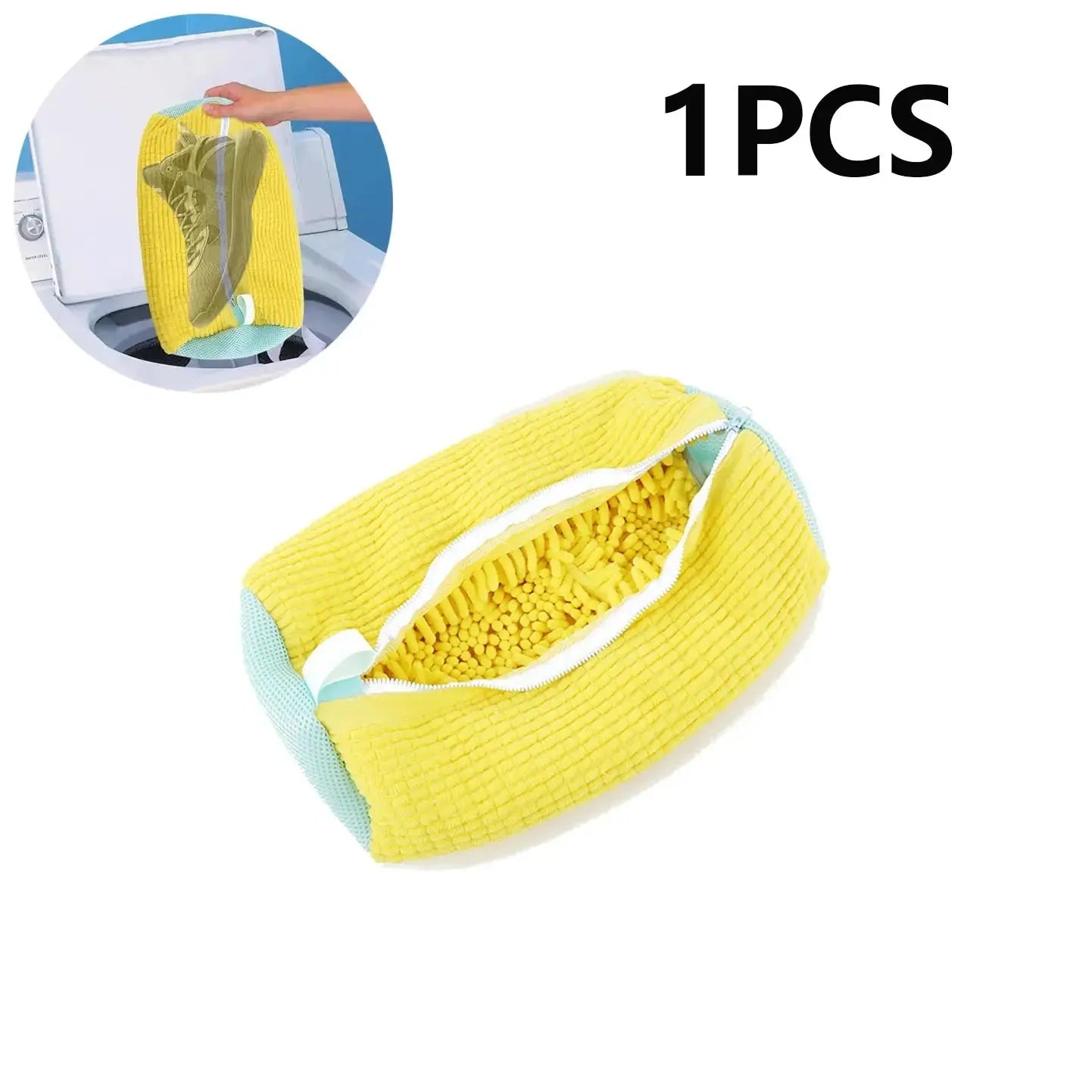 1/2PCS Washing Shoes Bag  Protector Fluffy fibers Polyester Washing Shoes Machine Friendly Laundry Bag Drying Bags Shop1102811280 Store