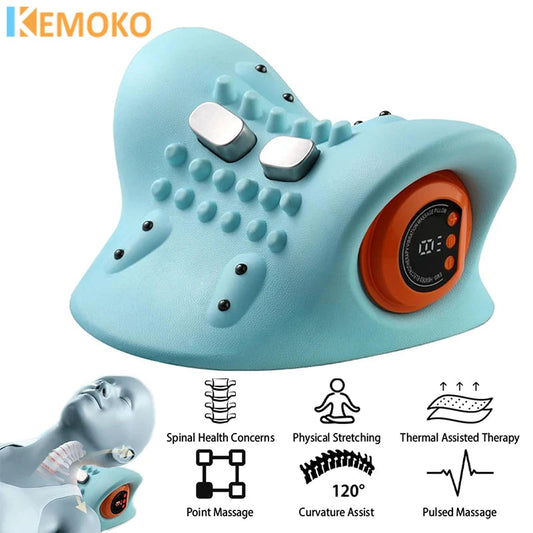 PulseComfort: EMS Neck Massage Pillow KEMOKO Beauty Store