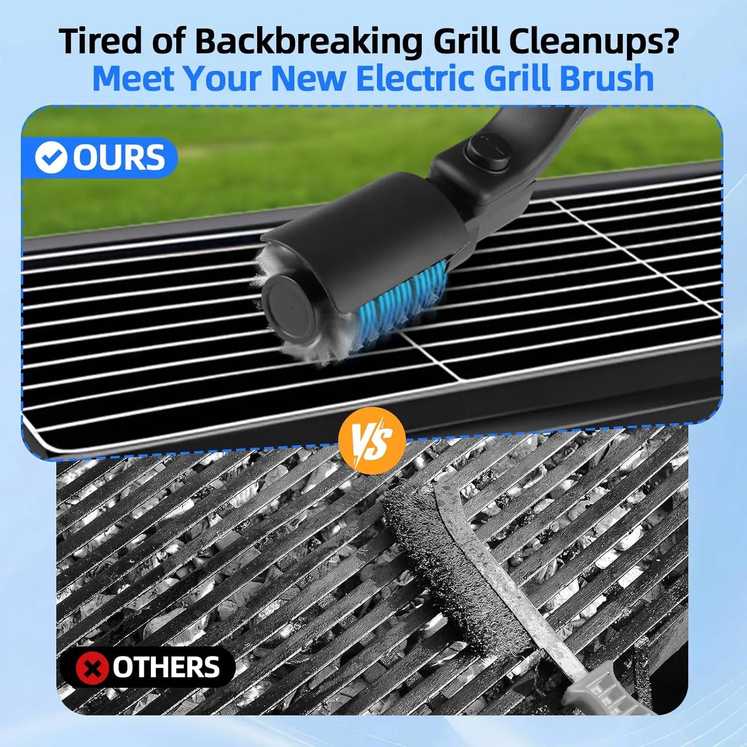 GrillSpark™ Electric Brush 🔥 — Fast, Powerful Grill Cleaning