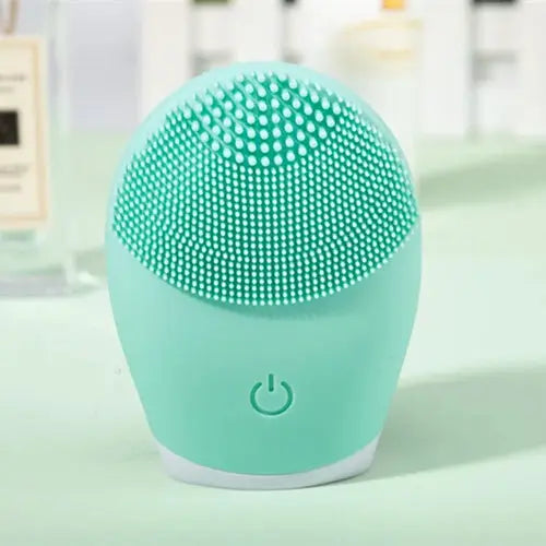 Electric Silicone Facial Cleanser Massager Skincare Massage Tool