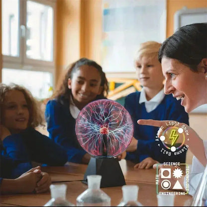 8 Inch Sound Control Magic Plasma Ball Lamp LED Night Light Atmosphere AliExpress