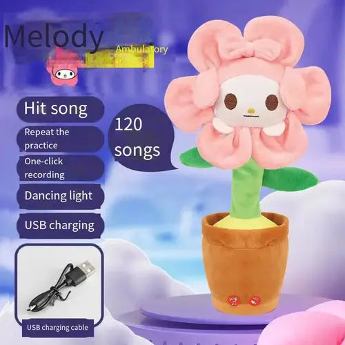 Sanrio Hello Kitty Kuromi Cactus Bailarín | Adorable Juguete Interactivo