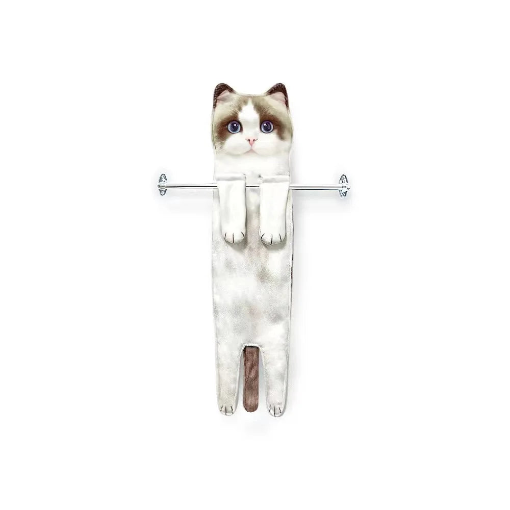 CatCling™ Funny Hanging Hand Towel 🐱😂