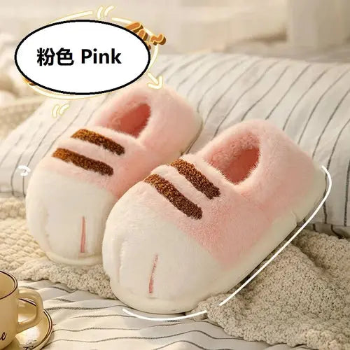 New arrival cat foot slippers women cushiony indoor outdoor shoes