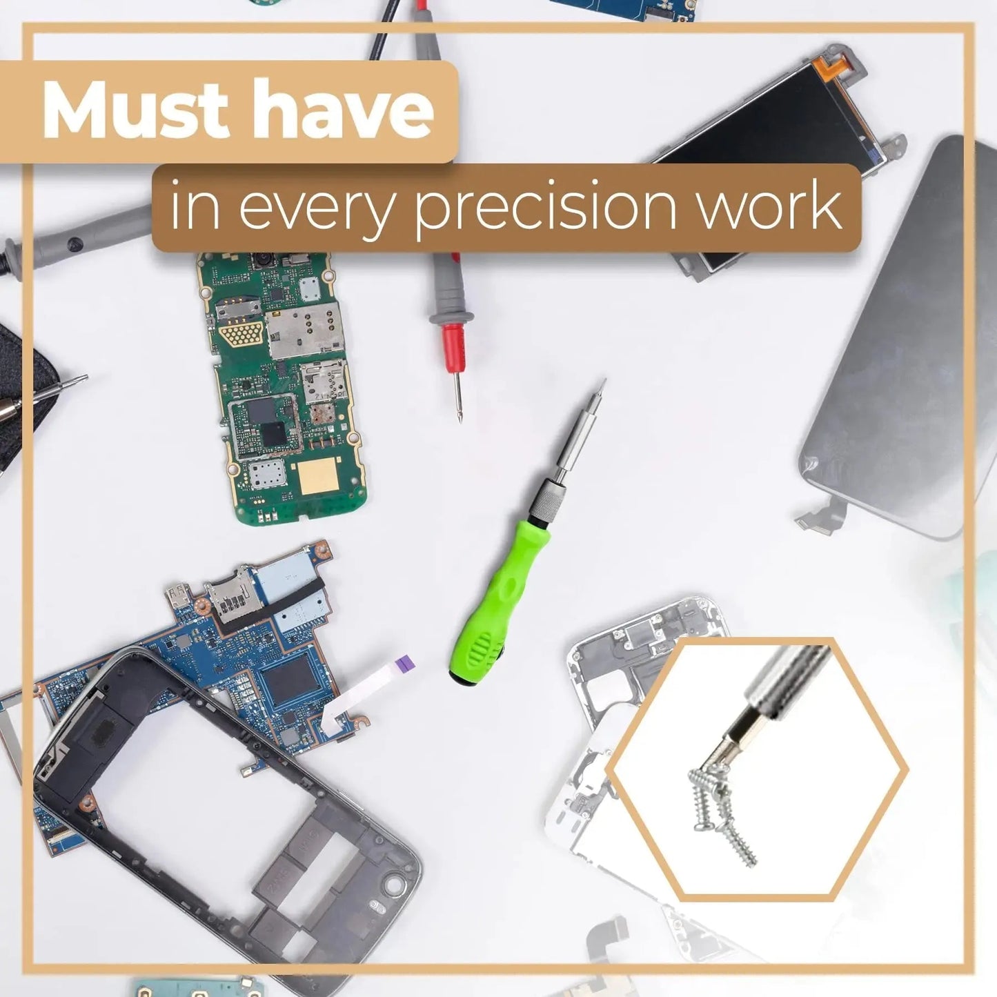 Mini 32-in-1 Precision Screwdriver Set Magnetic Phillips Bits Multifunctional Hand Repair Tool Kit Galacok Tool Store