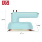 Professional Mini Steam Iron Handheld Portable Garment Steamer Dry Wet Clothes Fabric Ironing Machine for Home and Travel New VKTECH Official Store