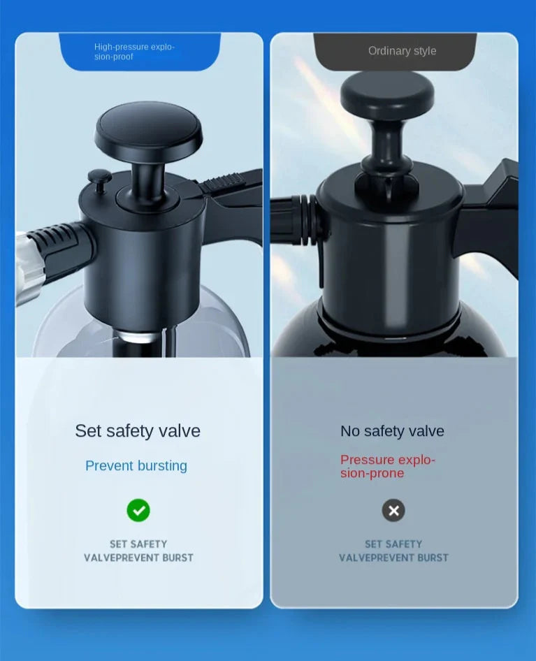 Bleo™ Multi-Surface  2L Foam Sprayer – Adjustable Nozzles & Wide Fan Spray