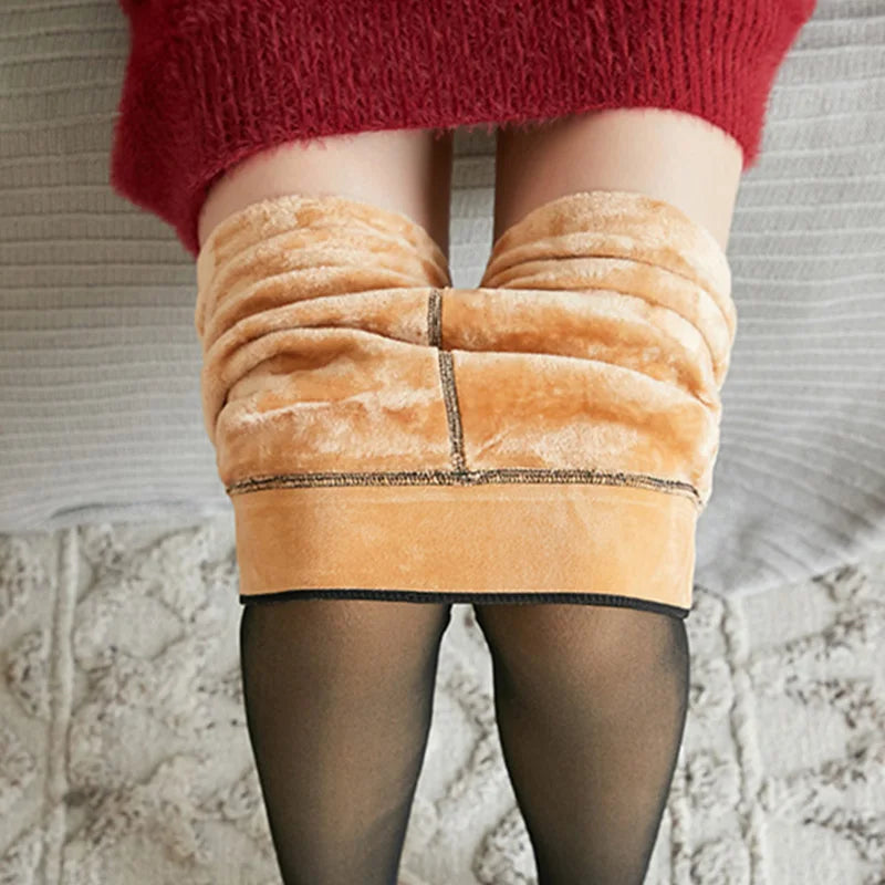 Fleece Thermal Pantyhose for Women Noman Decor Store